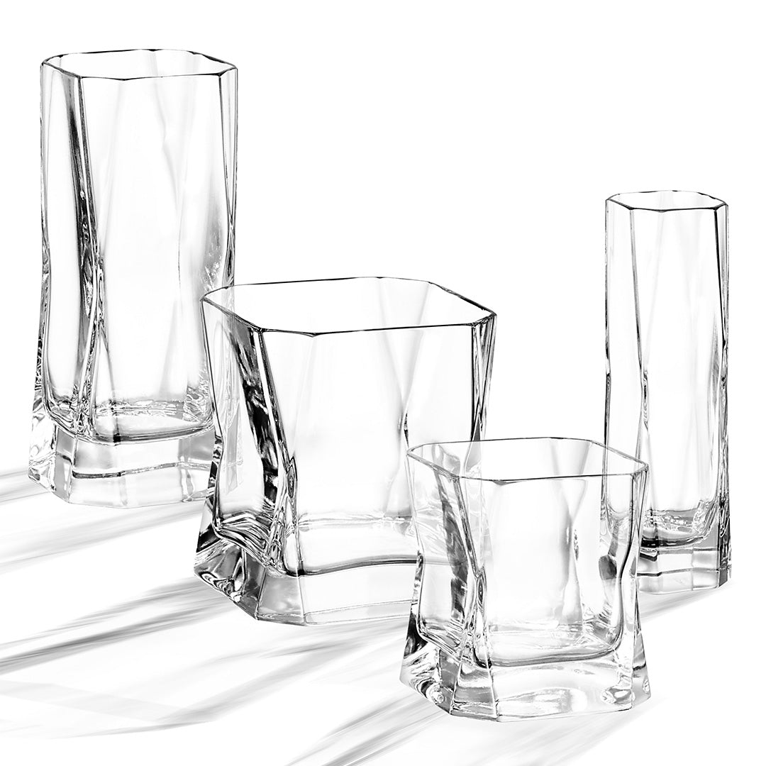 Cibi Double Old Fashion Glass - Clear - Set of 2