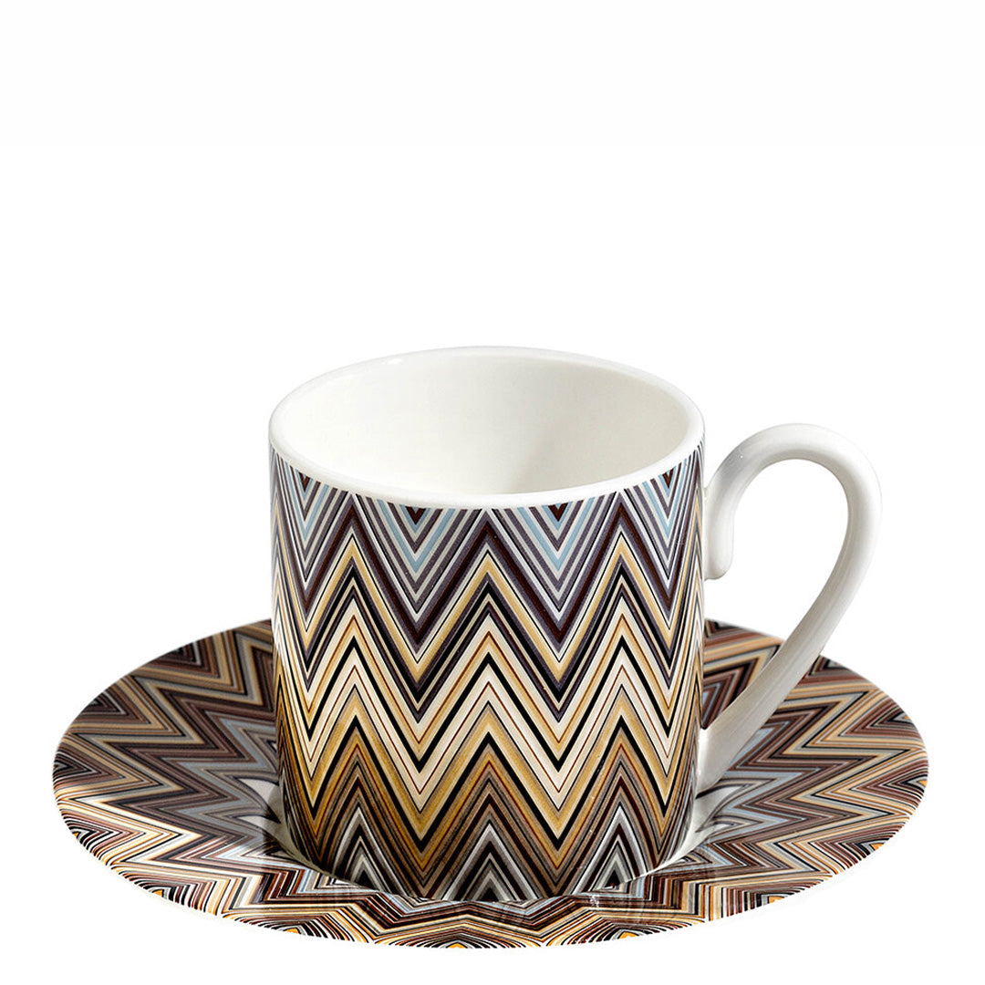 Zig Zag Jarris 148 Espresso Coffee Cup & Saucer - Set of 2
