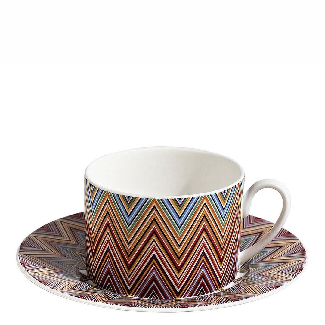 Zig Zag Jarris 156 Tea Cup & Saucer - Set of 6