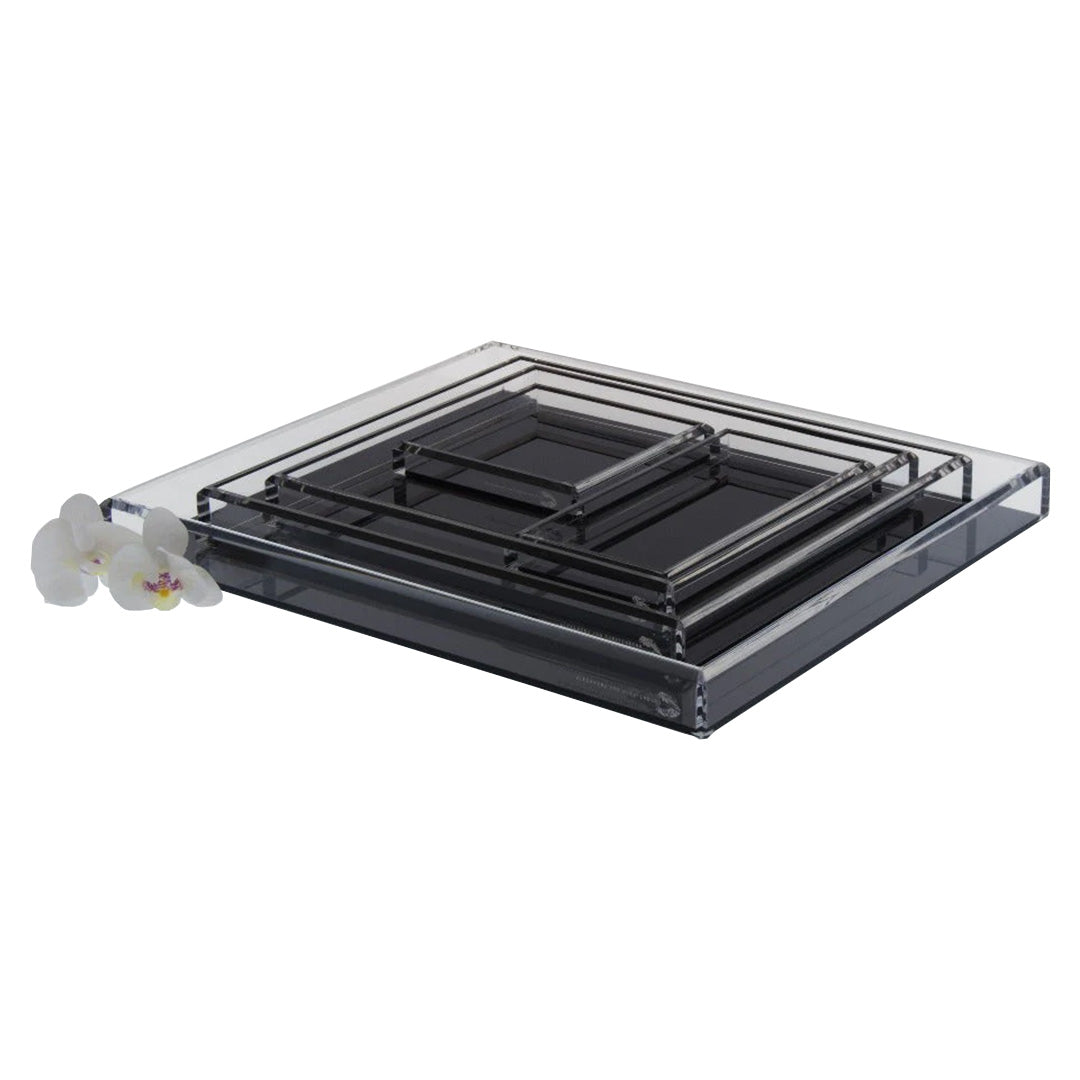 Cocktail Tray in Black - Medium