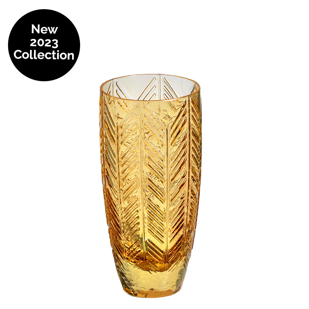 Missoni Home | Zig Zag Amber Champagne Glass - Set of 6