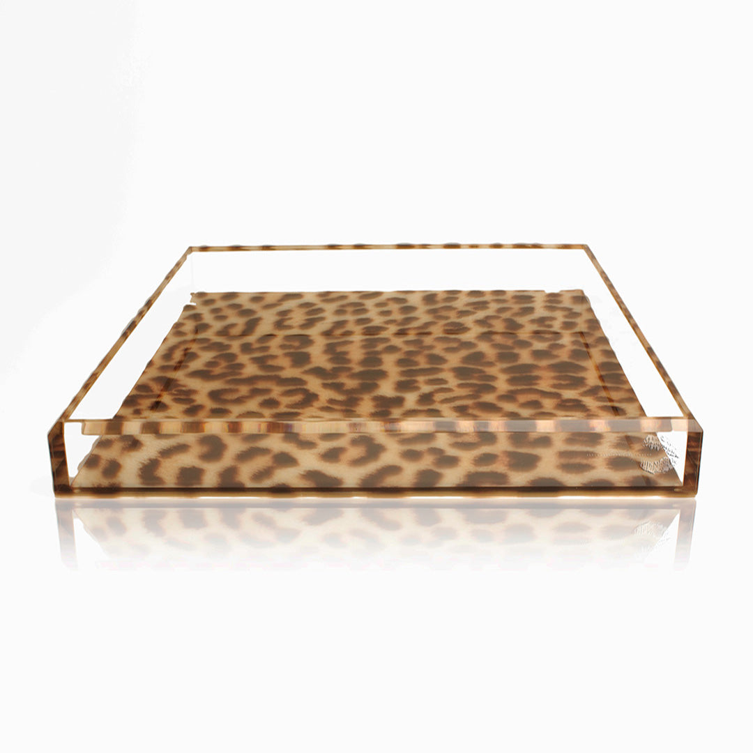 Tray in Leopard Print - Small