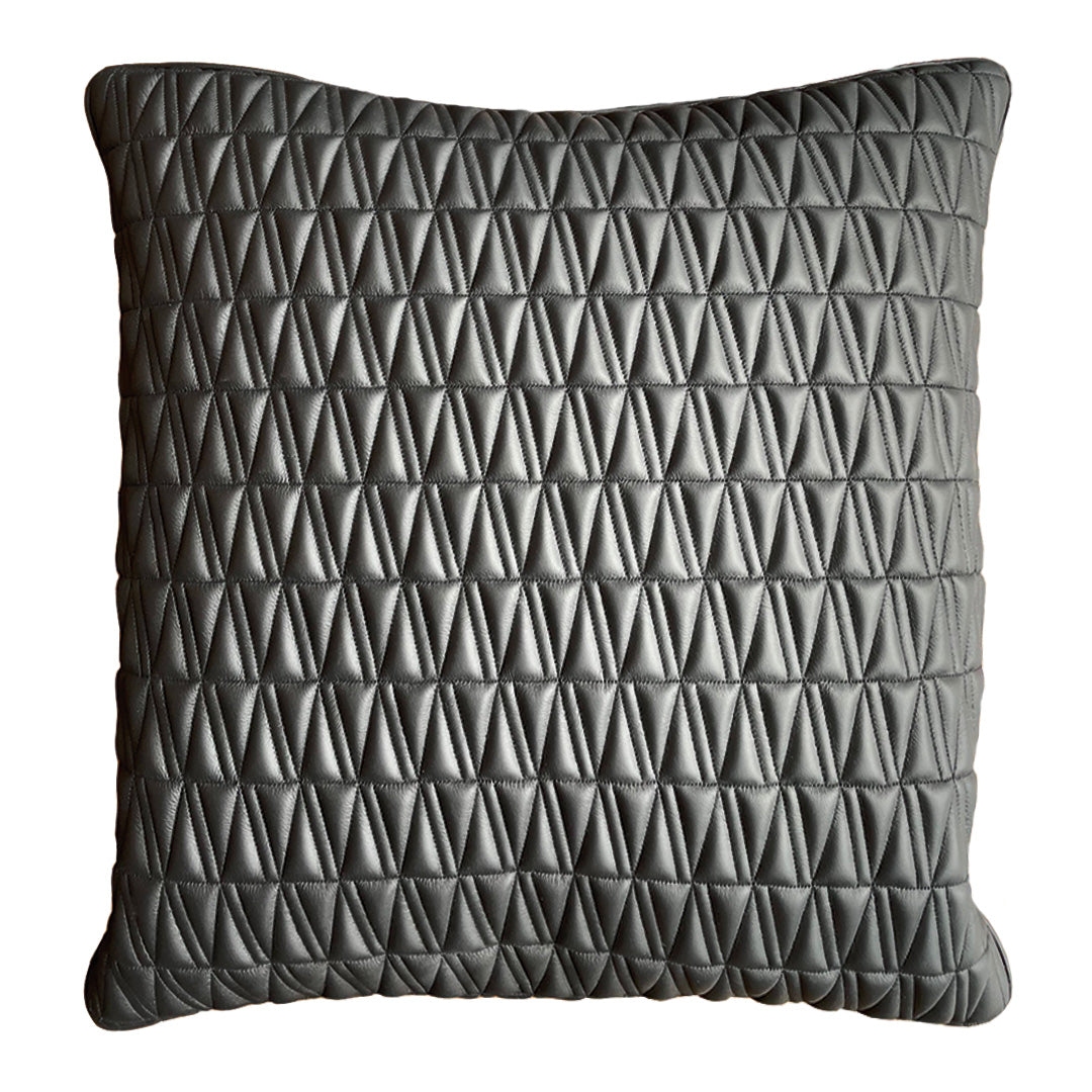 Versace Home | Pillow - Leather Solid Black
