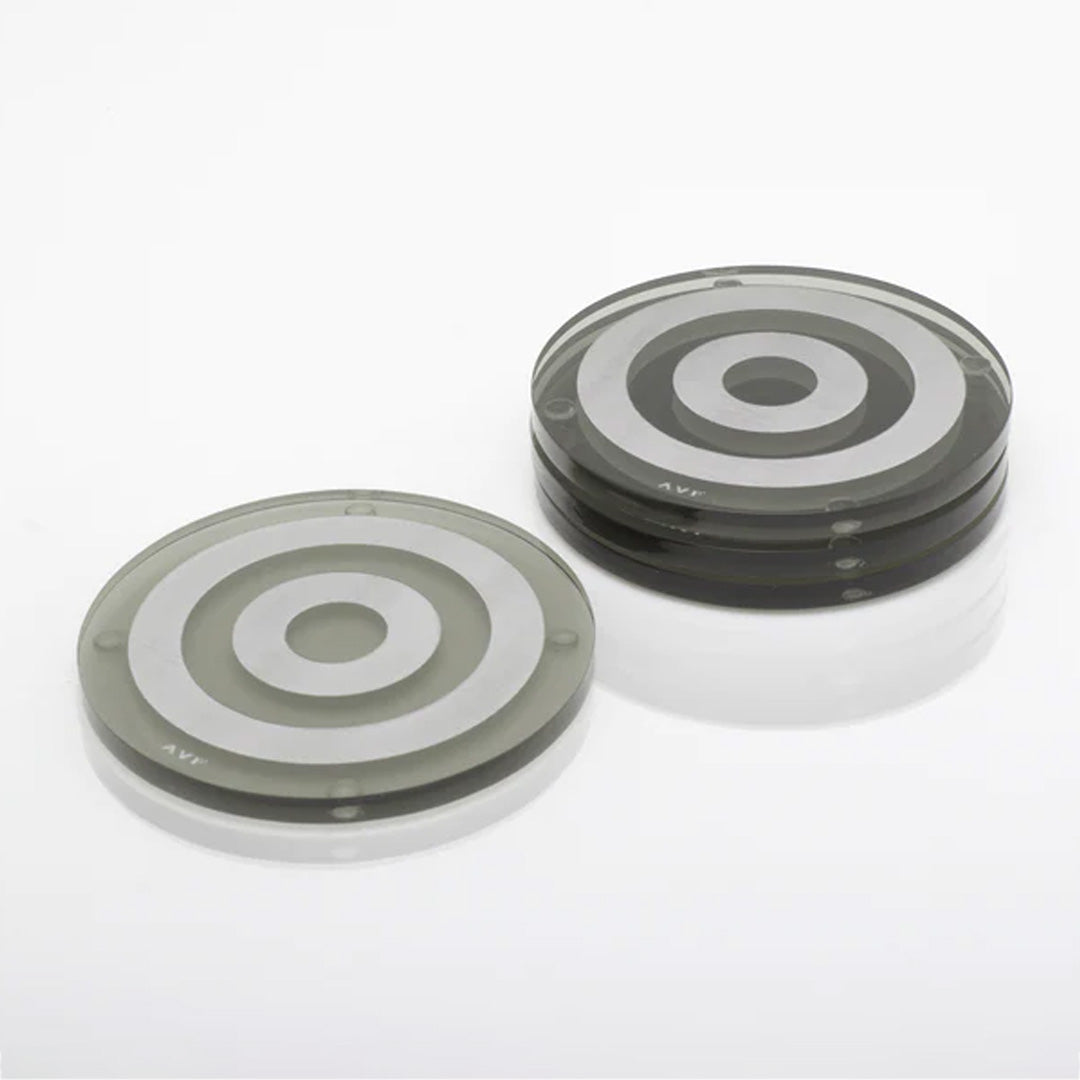 Coaster Set in Bullseye Slate Grey - Set of 4