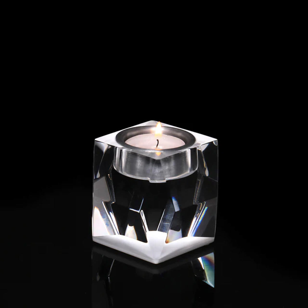 Tealight Candleholder in White - Short