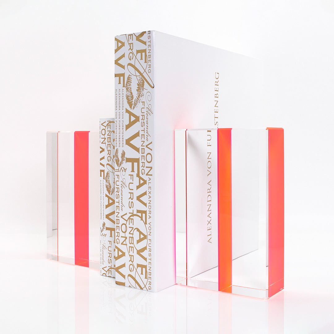 Chapter Bookends in Pink