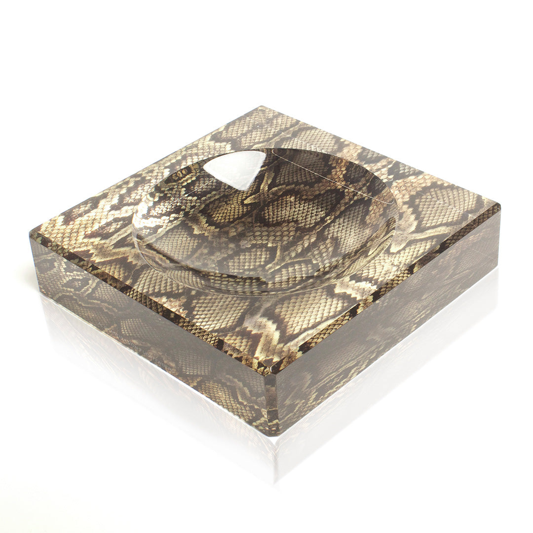 Candy Bowl in Snakeskin Print - Large