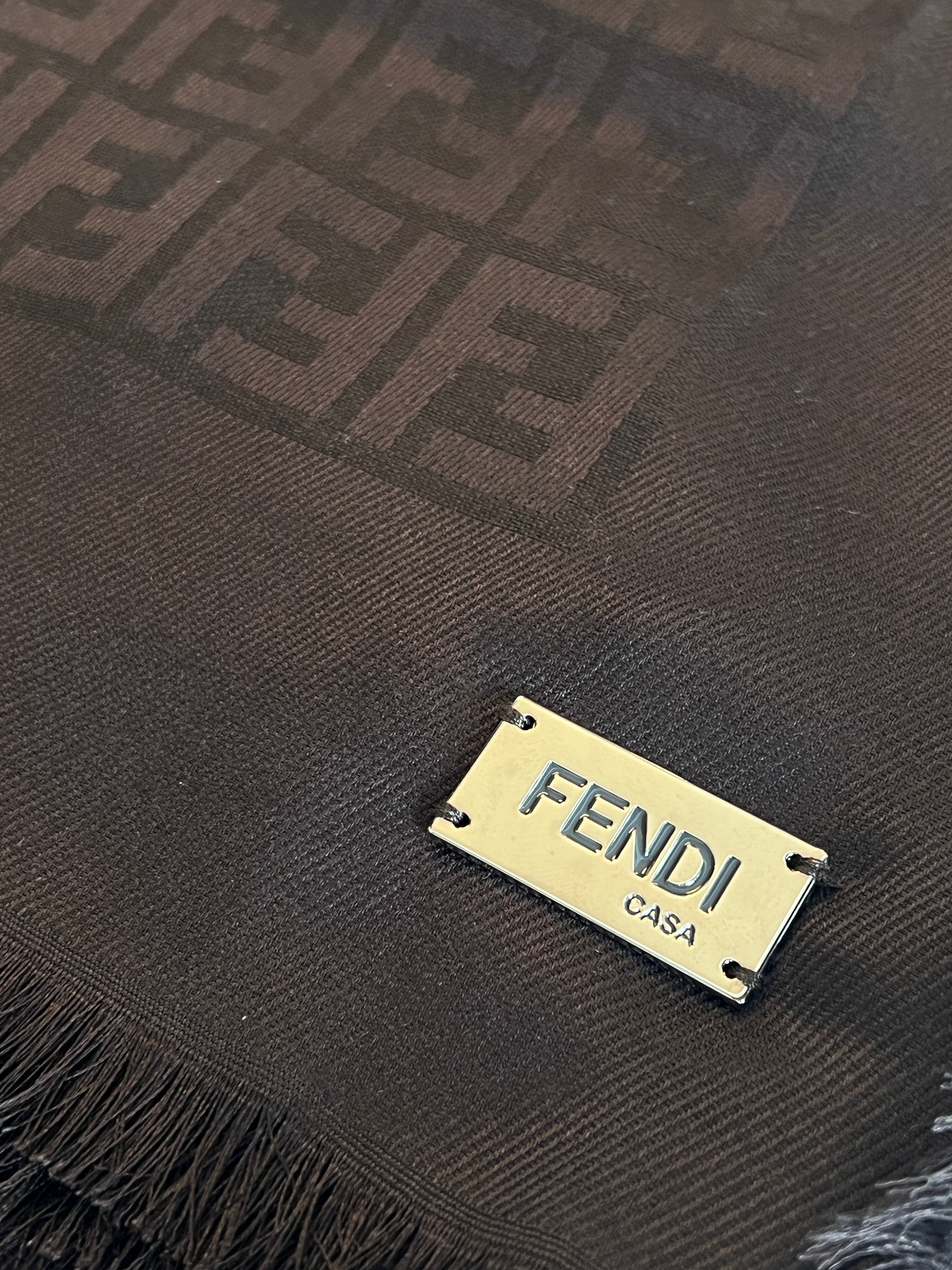 FENDI Casa Throw - Chocolate