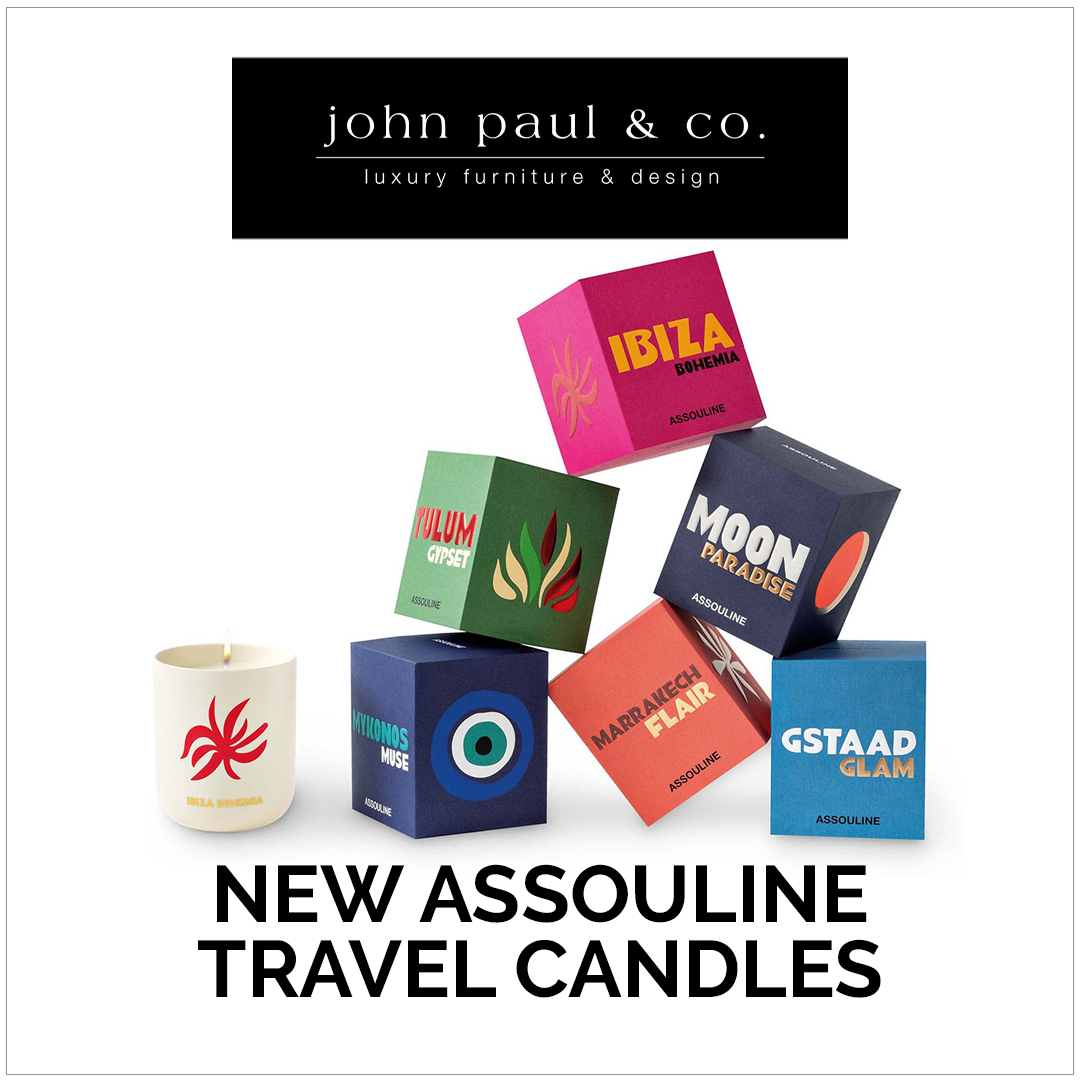 New at John Paul & Co.: Assouline Travel From Home Candles!