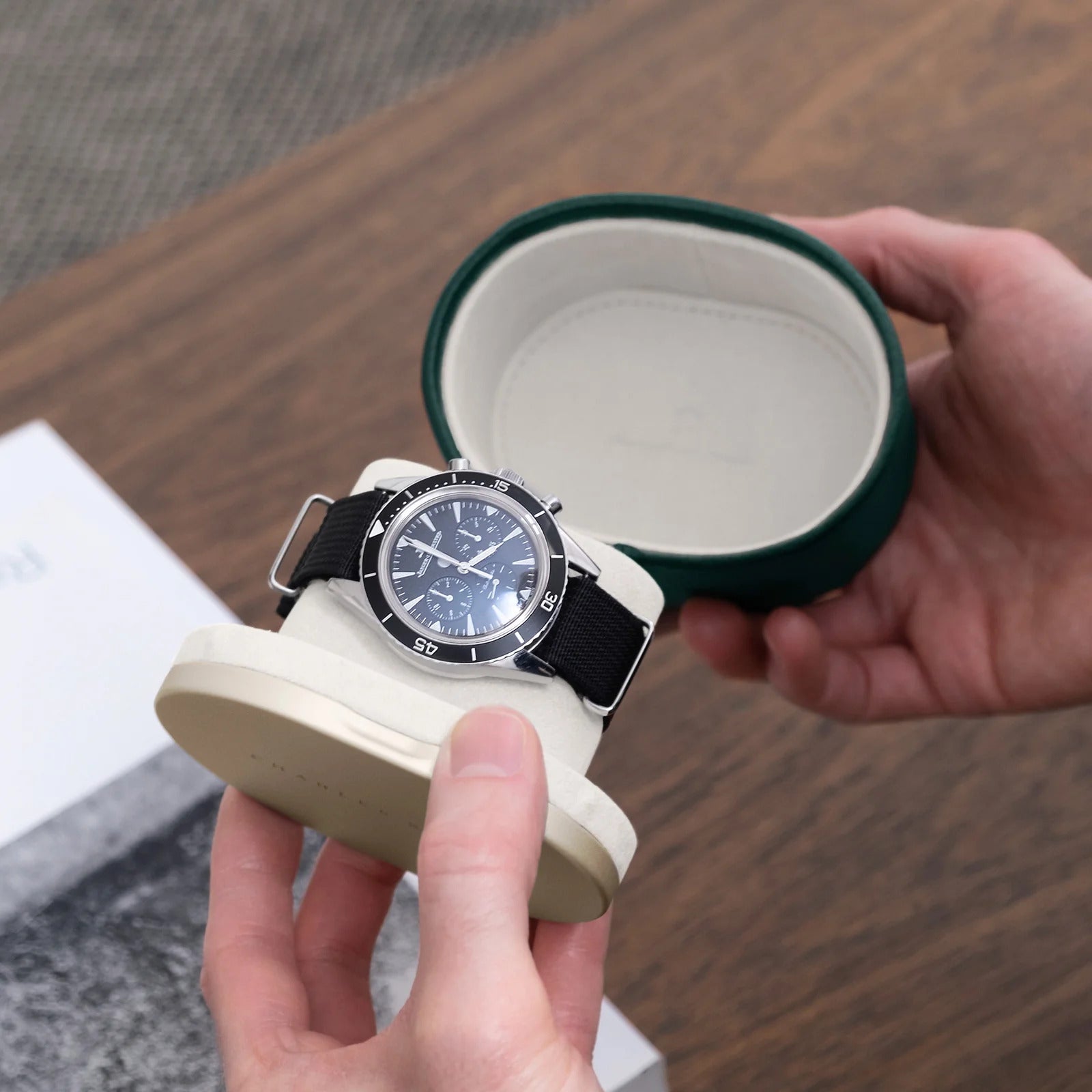 Watch Roll Theo Emerald / Champagne