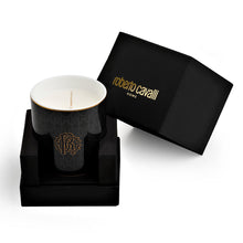 Load image into Gallery viewer, Black Monogram Gold Scented Candle