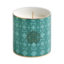 Load image into Gallery viewer, Turquoise Monogram Gold Scented Candle