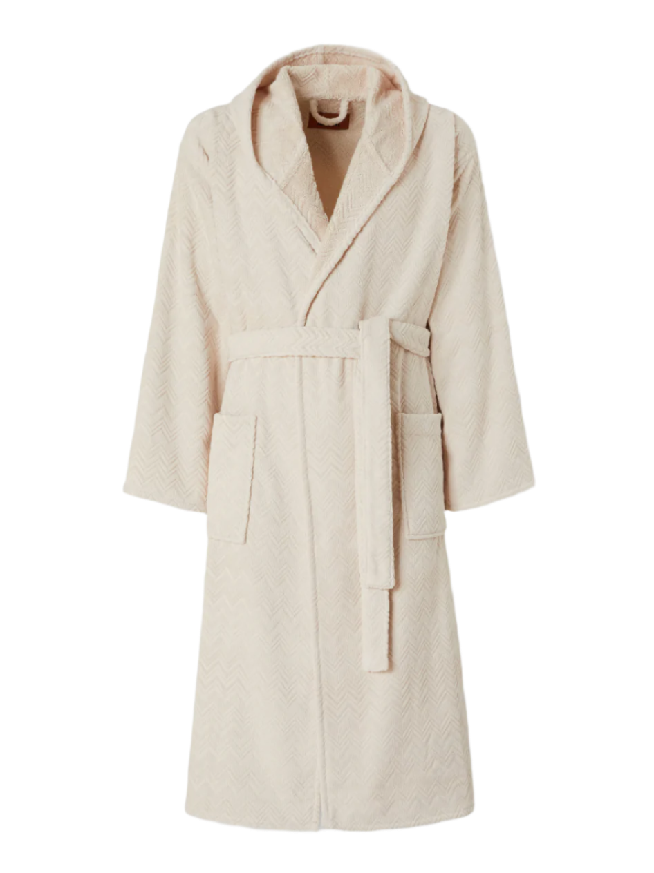 Missoni Home | Chalk Hooded Bathrobe - Col. 21