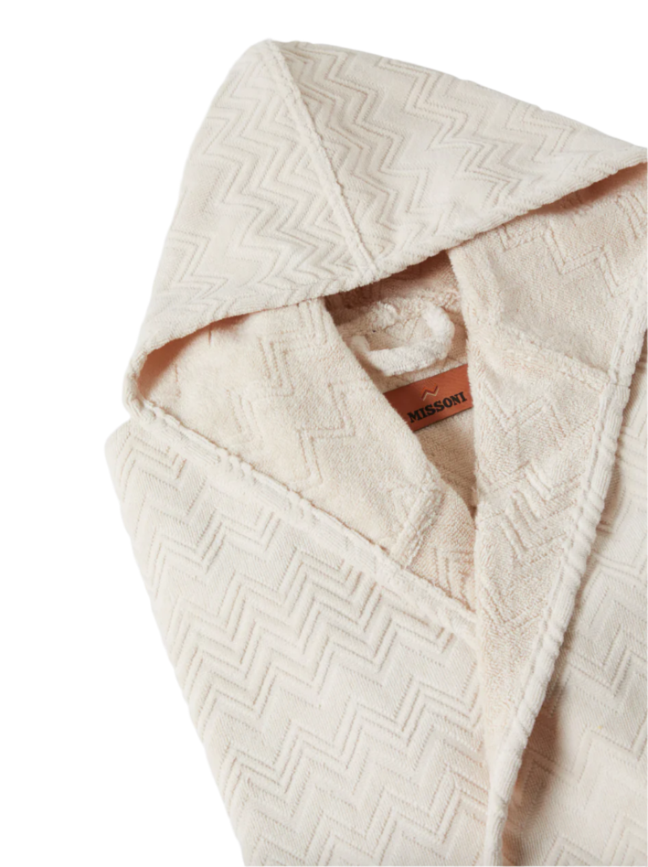 Missoni Home | Chalk Hooded Bathrobe - Col. 21