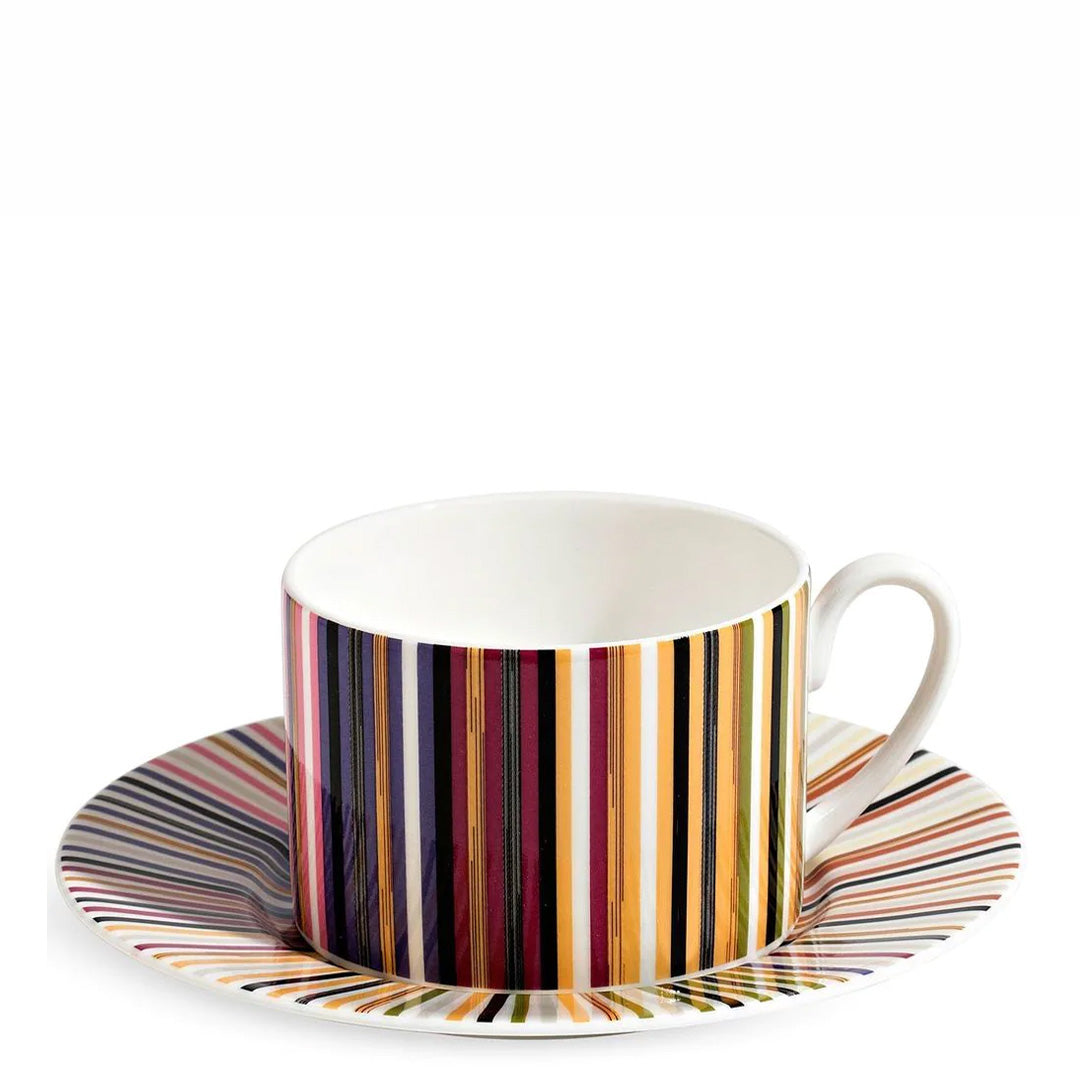 Stripes Jenkins 156 Tea Cup & Saucer - Set of 2
