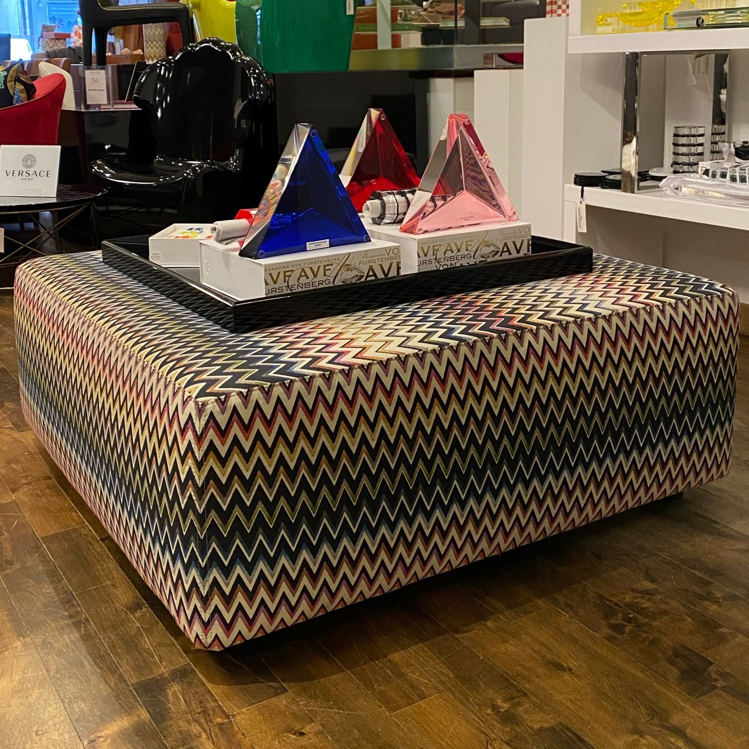 Missoni Home and JPC Collaboration Ottoman