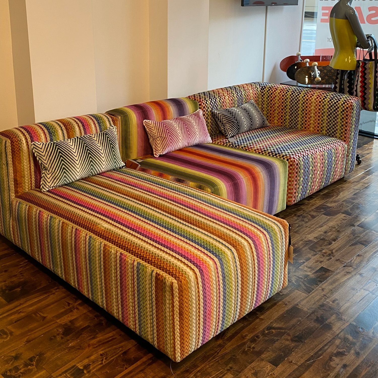 Missoni Home and JPC Collaboration Sectional 3 pieces