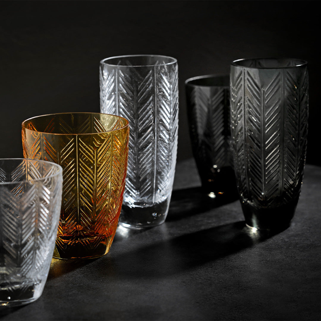 Missoni Home | Zig Zag Amber Water Glass - Set of 6
