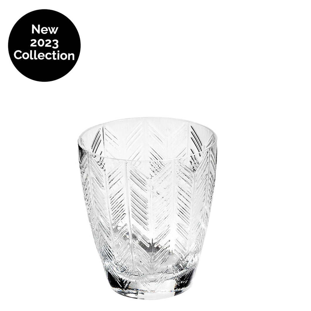 Zig Zag Transparent Wine Glass - Set of 6