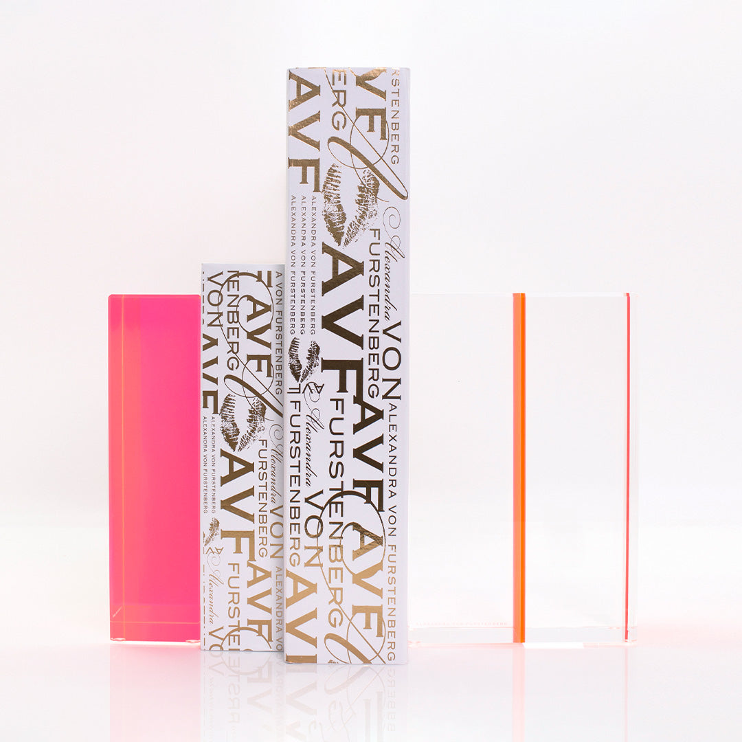 Chapter Bookends in Pink