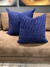 Load image into Gallery viewer, FENDI Casa Cushion  - Navy Blue