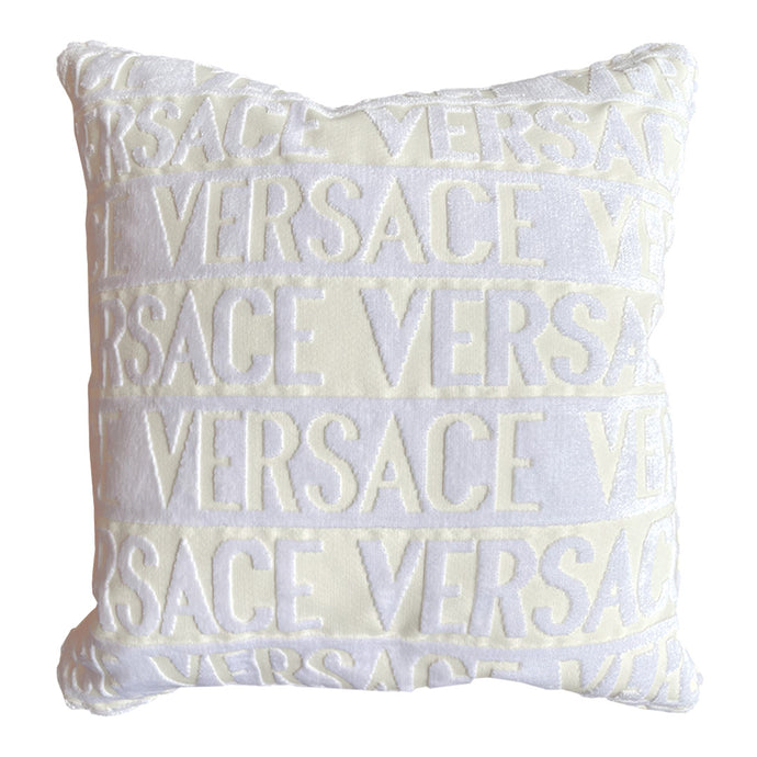 Versace Pillow - Logomania White