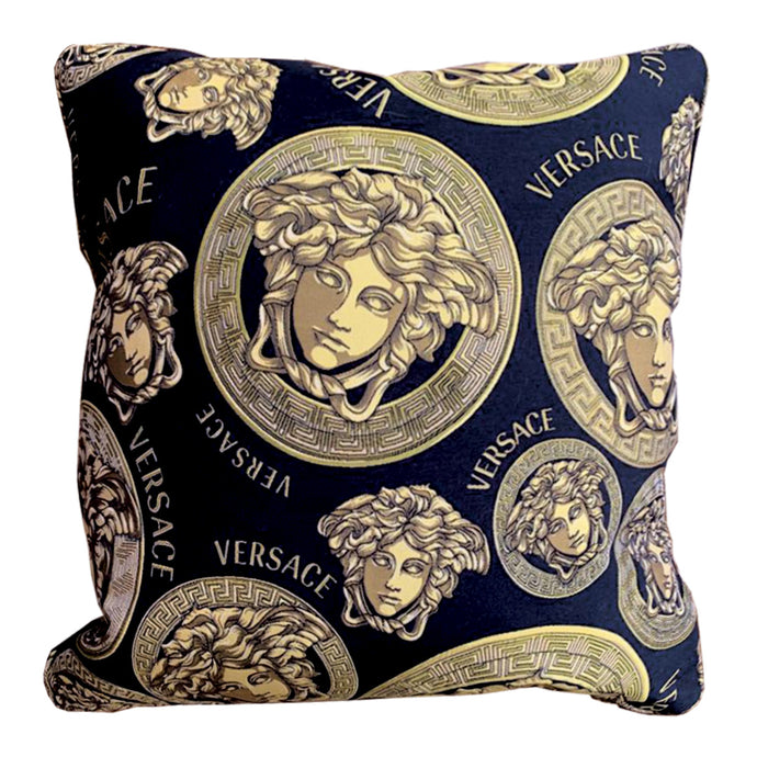 Versace Pillow - Medusa Black+Gold