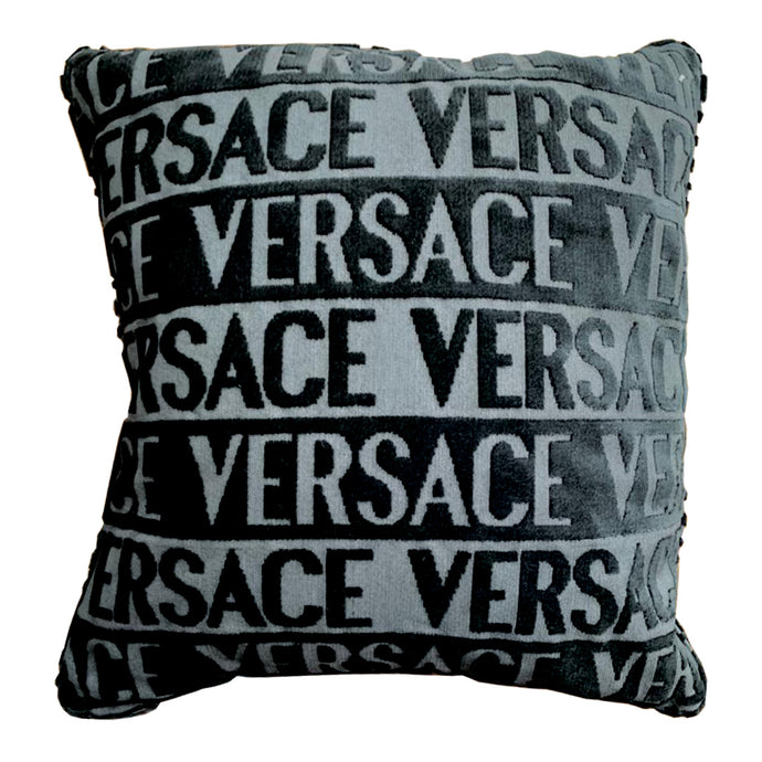 Versace Pillow - Logomania Black